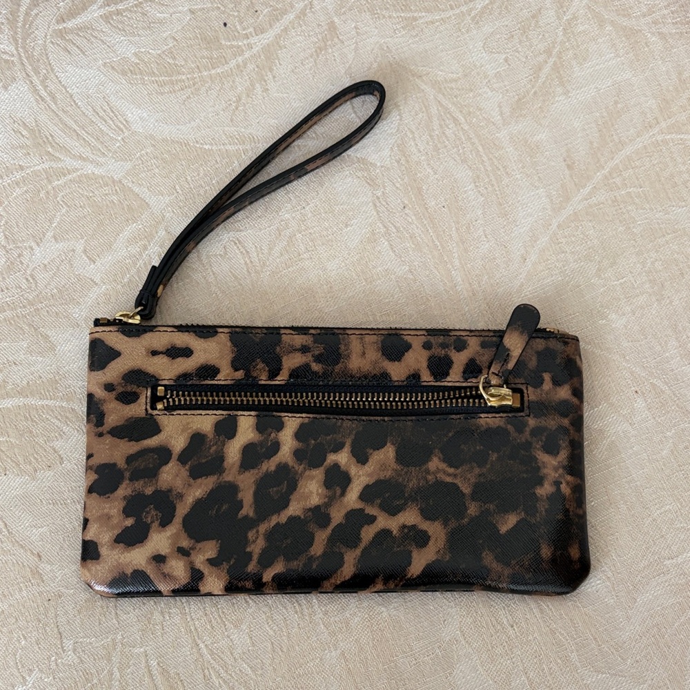 14th & Union Leopard Print Wristlet - Brown & Black